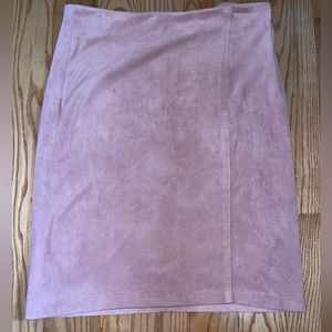 Worn Once! Pink Suede Skirt